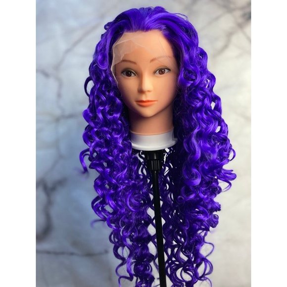 Purple Wig,Violet Purple Wig - Picture 2 of 10